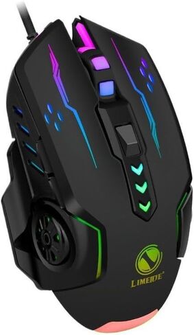 【 Plug and Play - Clear Click & No Stump】2026 Professional Gaming Wired Mouse, RGB Light, Ergonomic Gaming Laptop Optical Mouse, Anti Slip and Sweat Resistant Scroll Wheel, 4 Adjustable DPI up to 3600 in Saudi Arabia