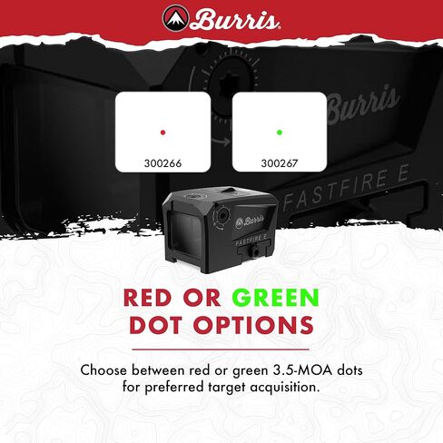 Burris Optics Fastfire E Green Dot Sight Fully Enclosed Emitter, 3.5 MOA, ACRO Footprint, 60,000 Hours, Waterproof Shockproof Fogproof, Forever Warranty, 300267. in Saudi Arabia