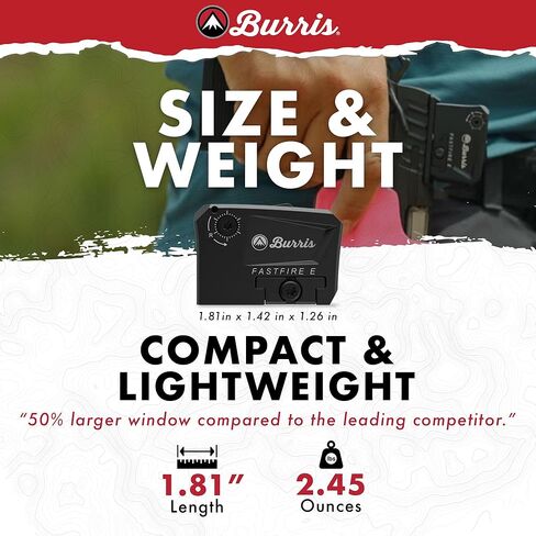 Burris Optics Fastfire E Green Dot Sight Fully Enclosed Emitter, 3.5 MOA, ACRO Footprint, 60,000 Hours, Waterproof Shockproof Fogproof, Forever Warranty, 300267. in Saudi Arabia