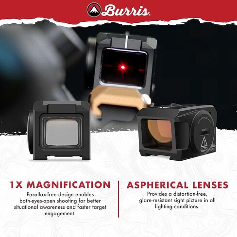 Burris Optics Fastfire E Green Dot Sight Fully Enclosed Emitter, 3.5 MOA, ACRO Footprint, 60,000 Hours, Waterproof Shockproof Fogproof, Forever Warranty, 300267. in Saudi Arabia