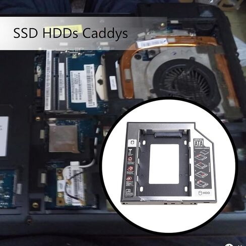 9.5 مللي متر 12.7 مللي متر الألومنيوم HDDs Caddys محول تحسين سرعة نقل البيانات لأجهزة الكمبيوتر المحمولة البصرية خليج SATAs البصرية خليج Caddys in Kuwait