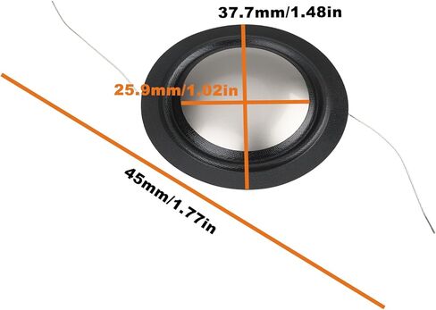 25.9mm Titanium Dome TweeterDiaphragm ZZ22943 Compatible with B & W CM1, CM7, CM8 Tweeter in Saudi Arabia
