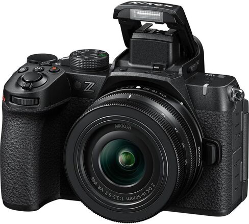 كاميرا Nikon Z50II بدون مرآة مع عدسة NIKKOR Z DX مقاس 16-50 مم f/3.5-6.3 VR، حزمة منشئ المحتوى 1786 مع حقيبة تصوير Deco Gear + Monopod + بطاقة SDXC سعة 64 جيجابايت + البرامج والملحقات in Saudi Arabia