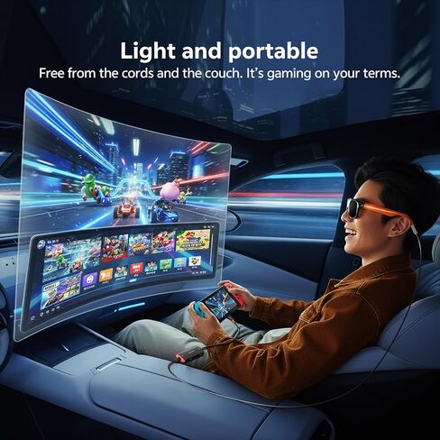 محول نظارات الواقع المعزز لـ Steam Deck/Switch 2/ROG Ally X، 4K@60 هرتز/2K@120 هرتز، شحن PD 100 واط، بيانات 10 جيجابت في الثانية، لا حاجة إلى قاعدة توصيل، لـ XREAL/Rokid، iPhone 17/16/15 Pro/iPad/الكمبيوتر المحمول، أسود وبرتقالي in Kuwait