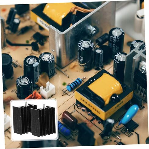 TEHAUX 10 قطع TO-220 بالوعة الحرارة الألومنيوم لتبريد المكونات، حل تبريد معدني فعال للإلكترونيات، تصميم قوي خفيف الوزن وعالي الموصلية in Saudi Arabia