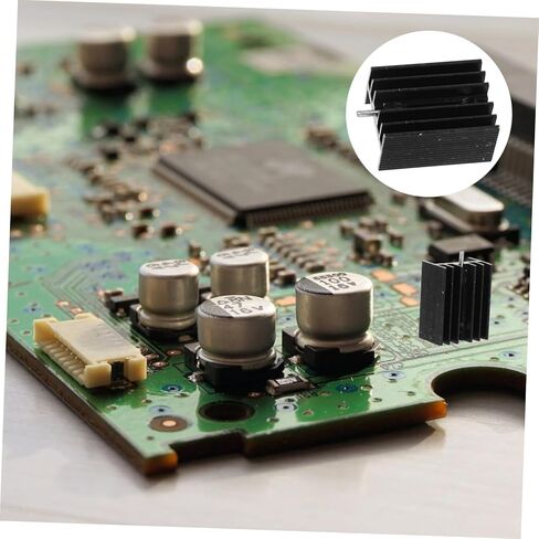 TEHAUX 10 قطع TO-220 بالوعة الحرارة الألومنيوم لتبريد المكونات، حل تبريد معدني فعال للإلكترونيات، تصميم قوي خفيف الوزن وعالي الموصلية in Saudi Arabia