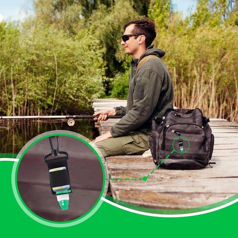 Soulchen 2 Pcs Dry Fly Fishing Accessories Include Dry Fly Line Dressing Floatant with Bottle Holder Nylon Floating Hook Keeper for Fishing in Saudi Arabia