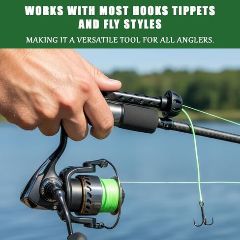 Magnetic Fly Fishing Threader – Easy Tippet Threader Tool for Small Flies, Fly Tying & Rigging Accessory for Anglers, Quick & Precise Line Threading Tool in Saudi Arabia