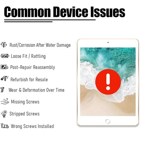 مجموعة براغي كاملة بديلة لجهاز iPad Pro 12.9 بوصة الجيل السادس 2022 - مجموعة إصلاح البراغي الداخلية الكاملة - متوافقة مع الطراز A2436 A2764 A2437 A2766 in Kuwait