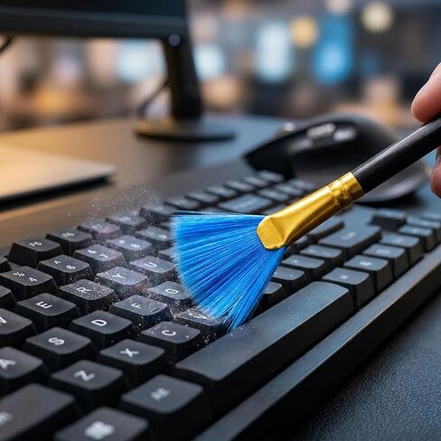 طقم تنظيف لوحة المفاتيح مكون من 10 قطع، أدوات تنظيف الفرشاة المضادة للكهرباء الساكنة للأجهزة الإلكترونية مثل مراوح اللوحة الأم للكمبيوتر in Saudi Arabia