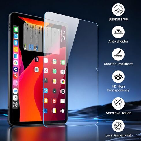 واقي شاشة مكون من قطعتين لجهاز FEONAL 2026 2025 Tablet 11 بوصة Android 15 Tablet، زجاج مقسى بصلابة 9H لجهاز FEONAL Tablet 11 بوصة Android 15 Tablet، مقاوم للخدش، واقي شاشة عالي الدقة in Kuwait