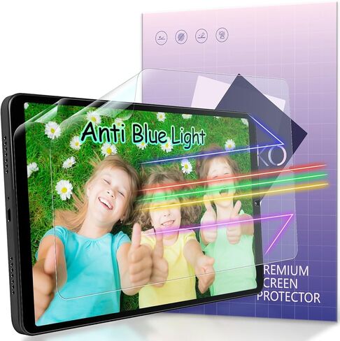 IPROKKO 2 Pack Anti Blue Light Screen Protector for Samsung Galaxy Tab S11/S10 Lite/S10 FE/S9 FE/S9/S8/S7(11 Inch/10.9in), Matte Anti Glare Harmful Light Filter Eye Protection Cover, Bubble Free Easy Install in Kuwait