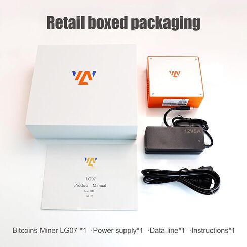 Litecoin Miner LG07 Scrypt ASIC Crypto Miner 10-12MH/s، طاقة منخفضة 25-27 وات، واي فاي مدمج، تعدين منزلي هادئ لـ Dogecoin (Doge) وLitecoin (LTC) in Kuwait