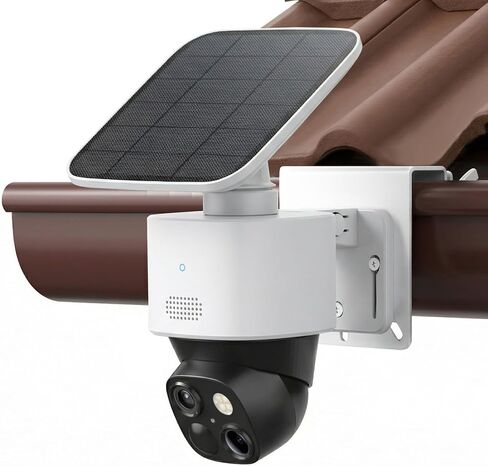 دعامة تثبيت مزراب متوافقة مع eufy Security SoloCam S340/E30/E42، eufy Security 4G LTE Cam S330، دعامة تثبيت خارجية بدون مثقاب لكاميرا eufy، حماية الكاميرا بعيدًا عن الميزاب عند المطر in Kuwait