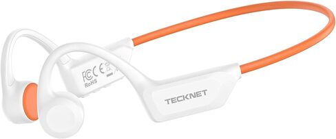 TECKNET Bone Conduction Headphones, Bluetooth V6.0 Open Ear Headphones, Wireless Headphones 10H Playtime & IPX5 Waterproof, Comfortable Fit Built-in Mic, Sport Headphone for Running & Workout -Black in Saudi Arabia