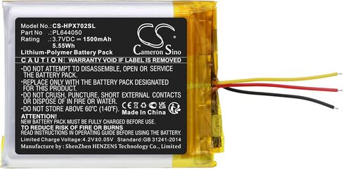 Cameron Sino Battery for HyperX Cloud Alpha, Cloud Flight PN:HyperX PL644050 1500mAh / 5.55Wh in Saudi Arabia