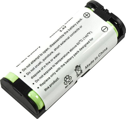 HQRP Phone Battery Compatible with Panasonic KX-TG5761S KX-TG5771S KX-TG5776S KX-TG5777PK KX-TG6700B KX-TG6702B KX-TGA572S KX-TGA670B Cordless Telephone in Saudi Arabia