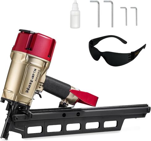 Maxparts NR2183 أداة تأطير المسامير البلاستيكية المجمعة لكامل الرأس مع أدوات ضغط الهواء لمجلة الصلب لبناء المساكن in Kuwait