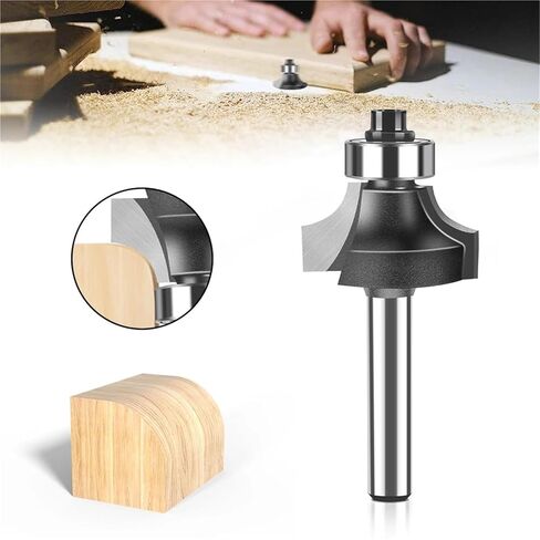 1/4 6mm Shank Corner Round Over Router Bit with BearingMilling Cutter for Wood Woodwork Tungsten Carbide 1Pcs(6X3I8in) in Saudi Arabia