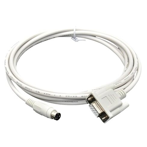 كابل تسلسلي QC30R2 مناسب لكابل بيانات برمجة سلسلة Q DB9 9pin أنثى مستديرة DB 8 دبوس (QC30R2 أبيض، 3 أمتار) in Kuwait