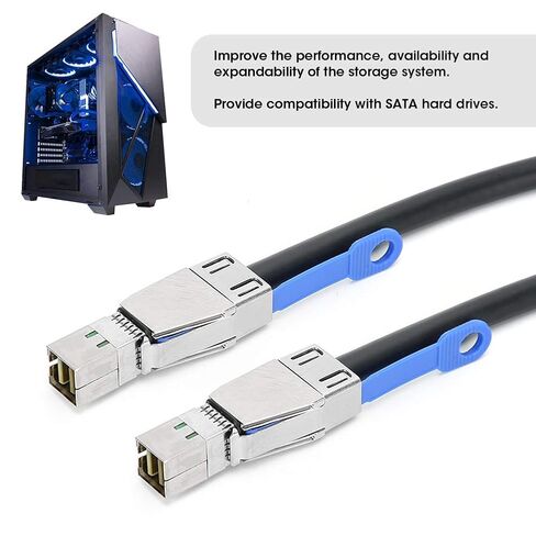 HighSpeed SFF8644 to HD-8644 Data Line Mini Serial Attached SCSI Switch for Computer Server Computer Accessories (#1) in Saudi Arabia