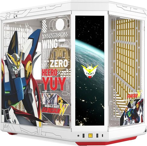 Hyte Y70 Touch Infinite Gundam Wing مرخص رسميًا - حافظة كمبيوتر سطح المكتب للألعاب ATX متوسطة الحجم - زجاج مقسّى بانورامي - غرفة مزدوجة - هيكل تدفق هواء عالي - كابل PCIE 4.0 Riser متضمن - أبيض in Kuwait