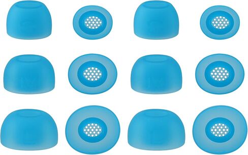 أطراف أذن بديلة متوافقة مع JBL Tune Buds 2، أطراف أذن من السيليكون الناعم مع صندوق تخزين محمول (6، أسود، S/M/L) in Kuwait
