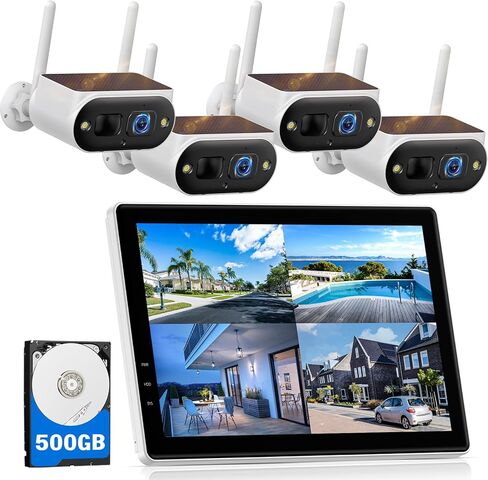 Camcamp Solar Security Camera Wireless Outdoor, 2K Ultra Clear Home Security Camera System, No Subscription, Smart Human Detection, Easy Installation, 5GHz & 2.4GHz WiFi in Saudi Arabia