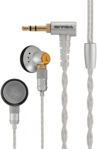 سماعات أذن سلكية SIVGA M260 مع كابل MMCX قابل للفصل، محرك ديناميكي HiFi مقاس 14.2 مم، صوت متوازن، USB-C مع ميكروفون in Kuwait