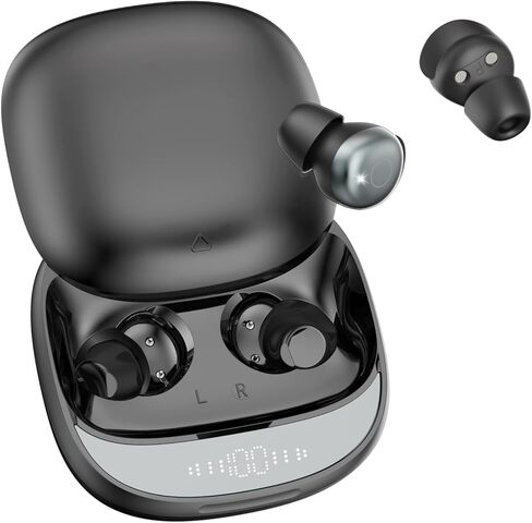 سماعات أذن Sleep Earbuds Bluetooth 5.4 للنوم، سماعات رأس صغيرة للنوم للنوم الجانبي مع أوضاع نوم مزدوجة، مؤقت نوم، سماعات أذن لاسلكية 48 ساعة للنوم، ملاءمة مريحة، تخصيص التطبيق in Kuwait