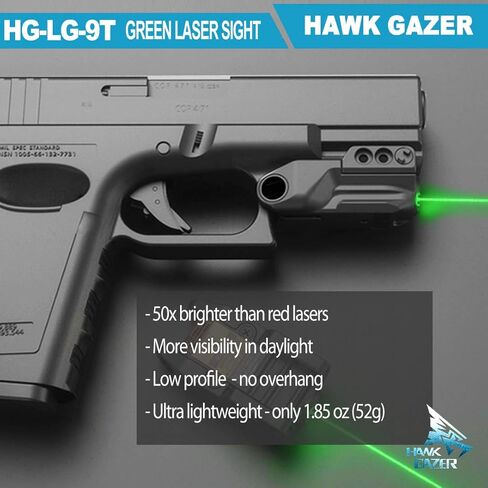 HAWK GAZER LG9T Low Profile Rechargeable Green Laser Sight with Smart Activation in Saudi Arabia
