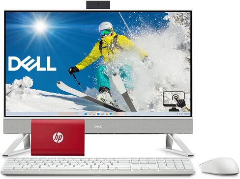 Dell All-in-One Touch Screen Business Desktop, 24" LED Low Blue Light Display, 14th Gen Intel Core7 150U, 32GB DDR5 RAM, 1TB PCIe SSD & 512GB Portable SSD, HDMI, Wireless KB & Mouse, Windows 11 in Saudi Arabia