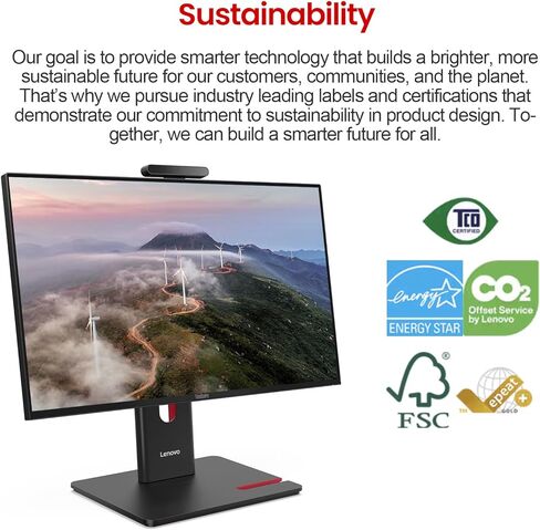 Lenovo ThinkCentre M70a Gen 6 Business الكل في واحد، شاشة لمس 23.8 بوصة FHD 120 هرتز، Intel Core Ultra 7 265T vPro، DP، كاميرا ويب 5MP IR، Wi-Fi 6، Win 11 Pro، AI-Ready، مع حزمة (أسود، ذاكرة الوصول العشوائي 32 جيجابايت | 1 تيرابايت SSD) in Kuwait