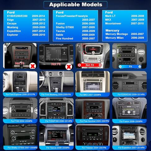 5GWifi Android Upgrade Car Radio for Ford Mustang 2005-2009, Explorer 2006-2010, Ford E150/E250/E350 2009-2014 7inch Touch Screen Stereo Head Unit Wireless Carplay Android Auto GPS Bluetooth FM Camera in Saudi Arabia