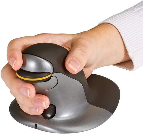 Posturite The Penguin 3 في 1 ماوس عمودي يمكن استخدامه بكلتا اليدين - بصري - كابل/لاسلكي - بلوتوث - USB 2.0-2400 نقطة في البوصة - عجلة تمرير - حجم يد/راحة متوسط ​​- متماثل in Kuwait
