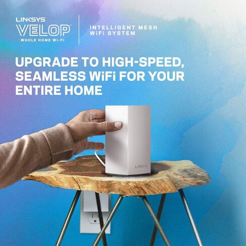 نظام لينكسيس VLP01 Velop ثنائي النطاق AC1200 شبكة واي فاي | 1 حزمة استبدال جهاز التوجيه in Saudi Arabia