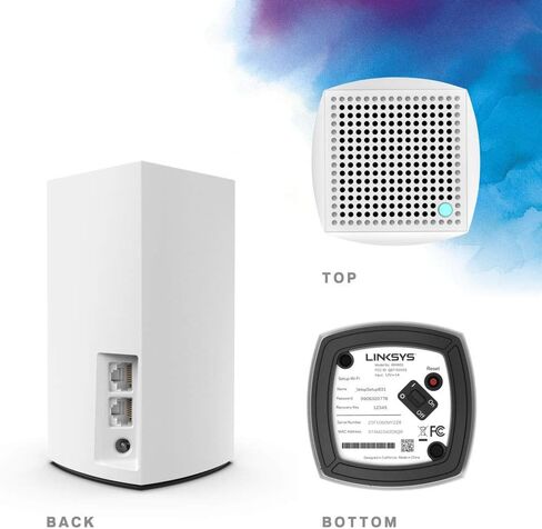نظام لينكسيس VLP01 Velop ثنائي النطاق AC1200 شبكة واي فاي | 1 حزمة استبدال جهاز التوجيه in Saudi Arabia