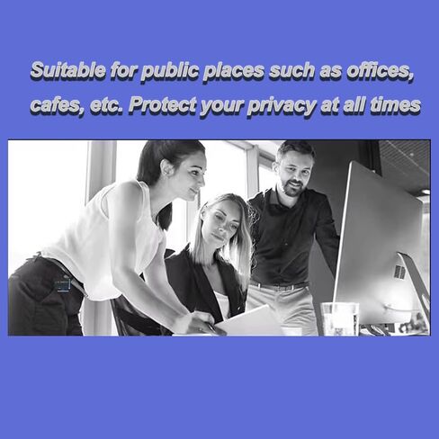 2 Pack 19 inch Computer Privacy Screen for 16:10 Computer Monitor, Anti Glare Blue Light Protector Panel, Anti-Peep Acrylic Hanging Privacy Screen Protection Cover in Saudi Arabia