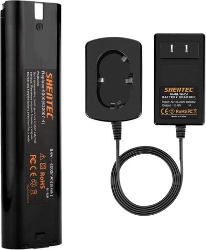 Shentec ترقية 2 حزمة 9.6V 4.0Ah بطارية متوافقة مع ماكيتا 9000 9033 6095d da391d kr23/43 9600 6096d 9001 9002 192696-2 193890-9 632007-4، حزمة بطارية Ni-MH in Kuwait