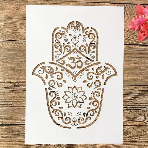 TIAMECH A4 Flower Bouquet Stencil for Painting on Wood Reusable Rose Layering Stencil DIY Scrapbook Coloring Decorative Size 8.3 x 11.7inch Templates in Saudi Arabia