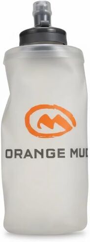 Orange Mud UltraFlask قارورة ناعمة سعة 500 مل مع صمام قفل للعض - زجاجة ترطيب من مادة TPU/HDPE سعة 17 أونصة للجري والمسار والقدرة على التحمل الفائق in Saudi Arabia