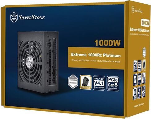 سيلفرستون تكنولوجي اكستريم 1000Rz بلاتينيوم 1000 واط SFX 4.1 مزود طاقة، SST-EX1000R-PM in Kuwait