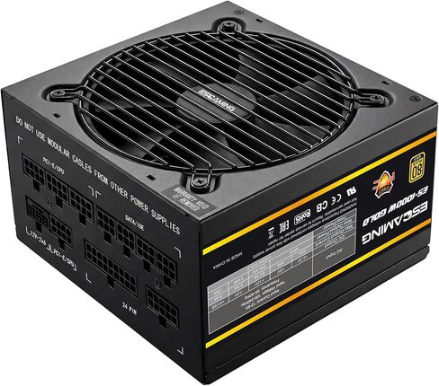 مزود طاقة 1200 وات ATX 3.1، معتمد من 80 Plus Gold، وحدة PSU معيارية بالكامل، PCIe 5.1 جاهز مع كابل 12VHPWR، مروحة صامتة 120 مم، مصدر طاقة للكمبيوتر الشخصي للألعاب عالي الكفاءة in Kuwait
