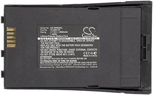 High Capacity Cameron Sino 2000mAh Li-Polymer Replacement Battery forCisco CP-7921, CP-7921G, CP-7921G Unified, fits Cisco 74-4957-01, 74-4957-01 Rev. C1, 74-4958-01 in Saudi Arabia
