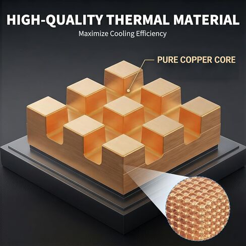 Laptop heatsink Copper coppureper heatsink 6x6x3mm5(pcs) Thermal Conductive Adhesive TapeCopper for Cooling PC GPU Chips VRAM VGA RAM in Saudi Arabia