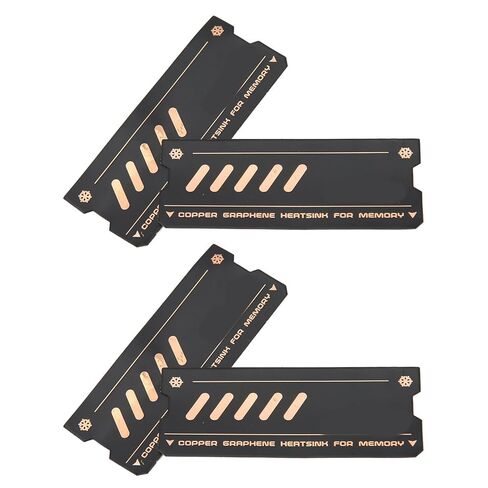 غرفة تبريد ذاكرة الكمبيوتر المحمول Bewinner النحاسية لذاكرة الوصول العشوائي DDR4 DDR5، 4 حزم، وسادة تبريد موصلة للحرارة لـ M.2 SSD، وحدة تبديد حرارة الكمبيوتر المحمول الداخلية in Kuwait