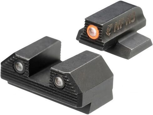 مجموعة Night Fision Optics Ready Stealth Night Sight لـ Canik MC9 w/ 507k/EPS - حلقة أمامية برتقالية in Kuwait