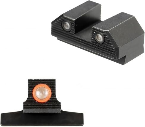 مجموعة Night Fision Optics Ready Stealth Night Sight لـ Canik MC9 w/ 507k/EPS - حلقة أمامية برتقالية in Kuwait