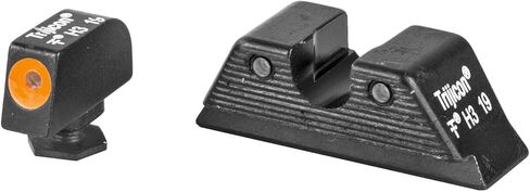 Trijicon HD Night Sight Set for Glock MOS & Standard Models 17, 19, 22, 23, 26, 27, 31–39, 45, Orange Front Outline, Black Rear – GL114-C-601089 in Saudi Arabia