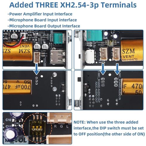 ZK-HT21 Bluetooth Amplifier Board TDA7498E HiFi Chips 2.1 Channel 160W x 2 + 220W Subwoofer Stereo Mini Audio Power Amplifier Module for DIY Home Speakers with Treble and Bass Control in Saudi Arabia